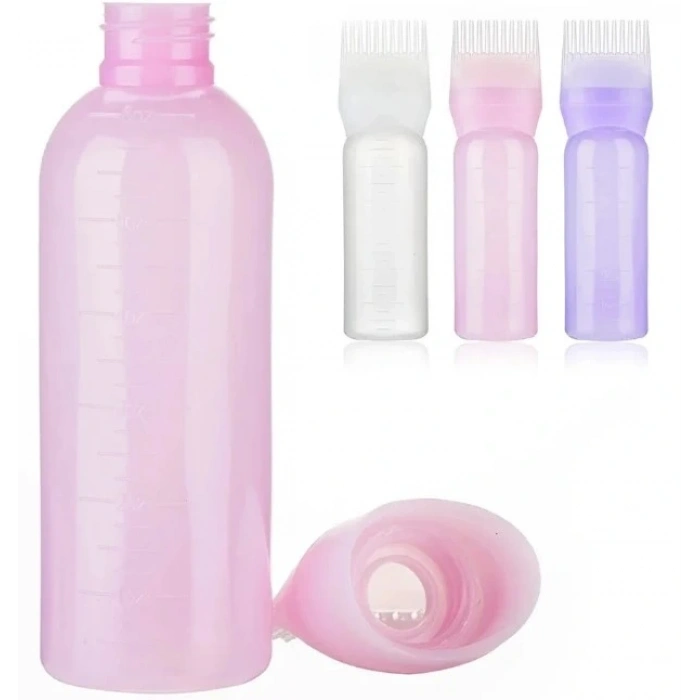 Taraklı Saç Boyama ve Bakım Yağı Uygulama Şişesi (5047)