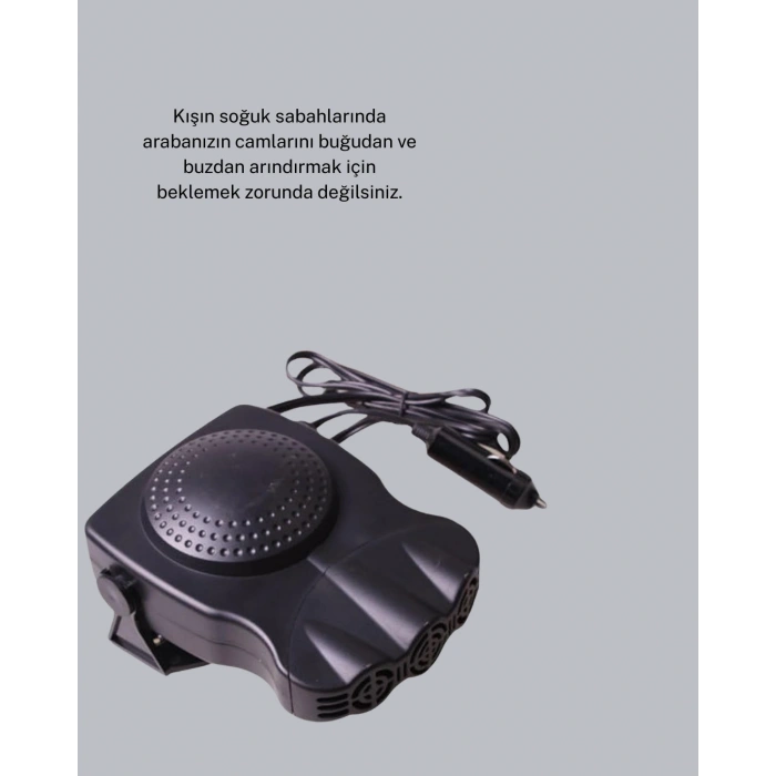 Taşınabilir 12V Araç Cam Buğu Çözücü