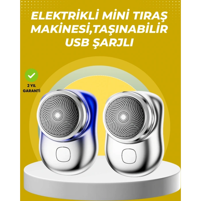 Taşınabilir, cep boyunda, şarjlı elektrikli tıraş makinesi