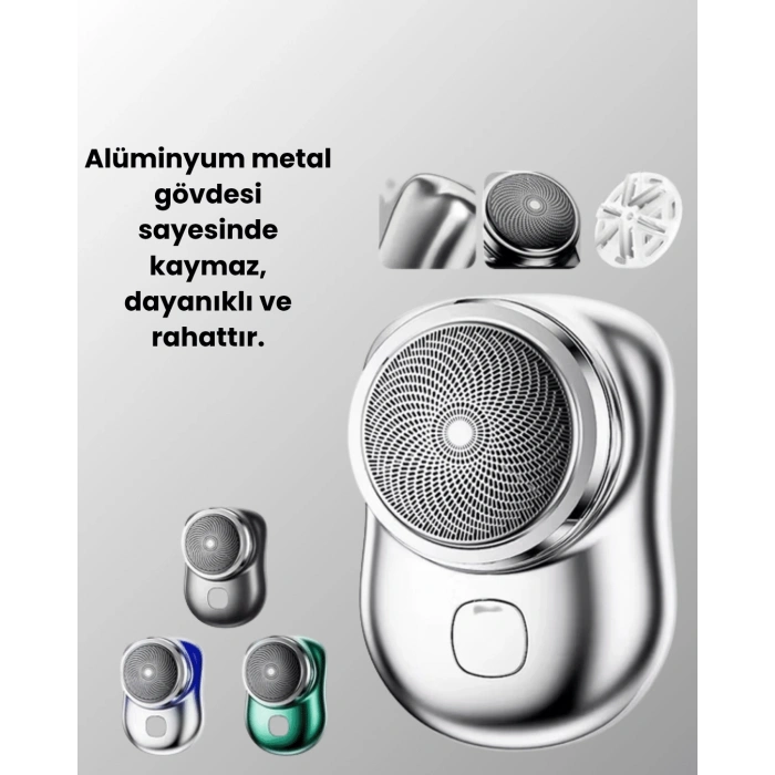 Taşınabilir, cep boyunda, şarjlı elektrikli tıraş makinesi