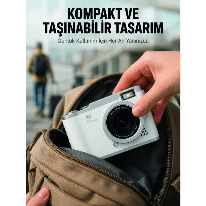 Taşınabilir Dijital Kamera Otomatik Odaklama ve Beauty Modu