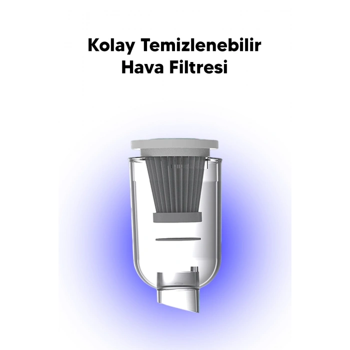 Taşınabilir Kablosuz Elektrikli El Süpürgesi- Ev, Ofis, Araba ,Klavye Temizliği İçin İdeal