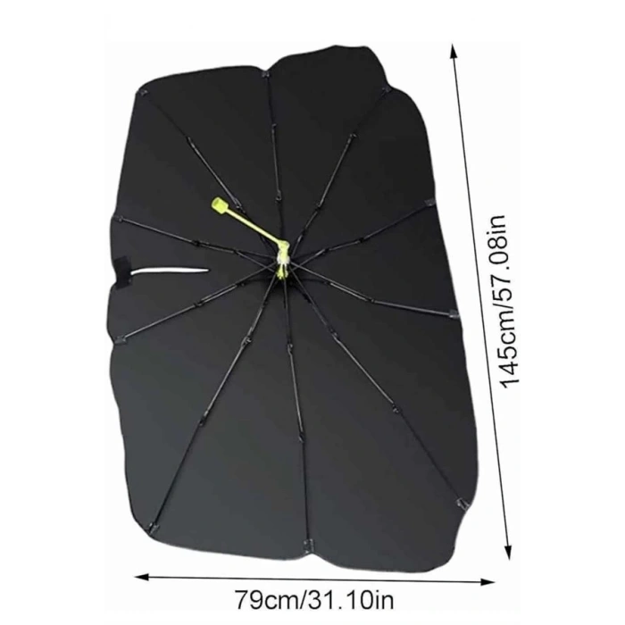 Taşınabilir Oto Cam Güneşliği Katlanabilir Tüm Araçlara Uyumlu Güneş Gölge Koruyucu
