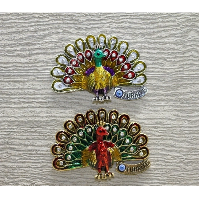 Taşlı Tavuskuşu Magnet