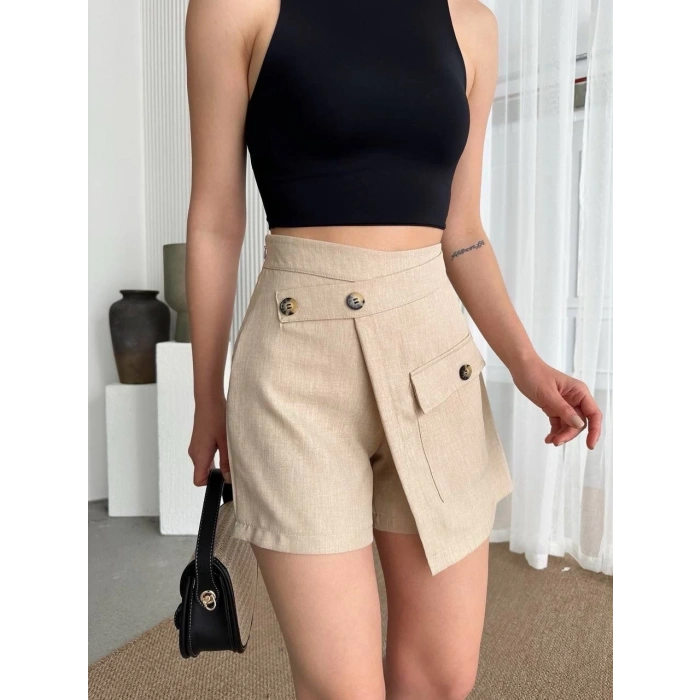 Tek cepli şort etek