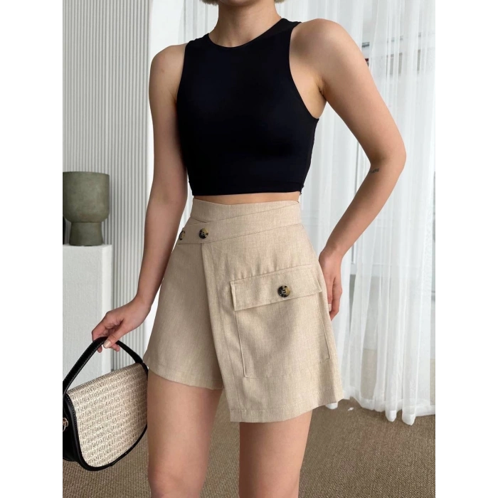 Tek cepli şort etek