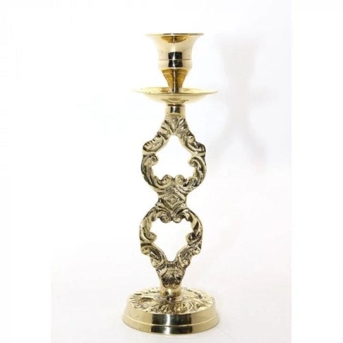 Tekli Pirinç Şamdan Model 4