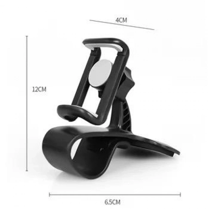 Telefon Tutucu Araç İçi Telefon Tutucu Klipsli 360c Dönüş