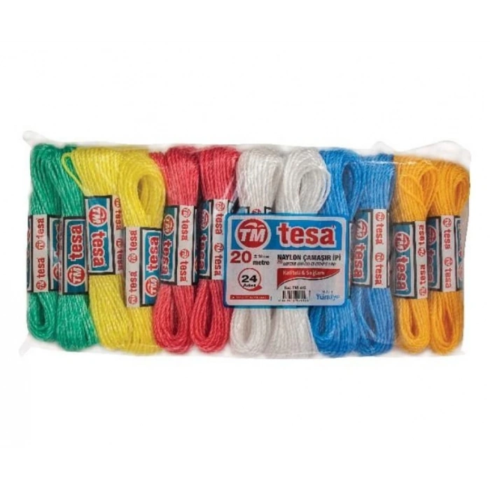 Temsan 20 Metre Naylon Çamaşır İpi 24lü