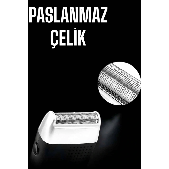 Tıraş Makinesi Islak Ve Kuru Kullanıma Uygun Kablosuz Taşınabilir