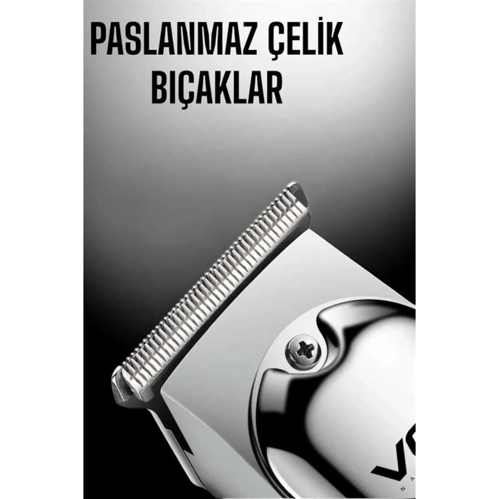 Tıraş Makinesi Paslanmaz Çelik Taraklı Güçlü Motor