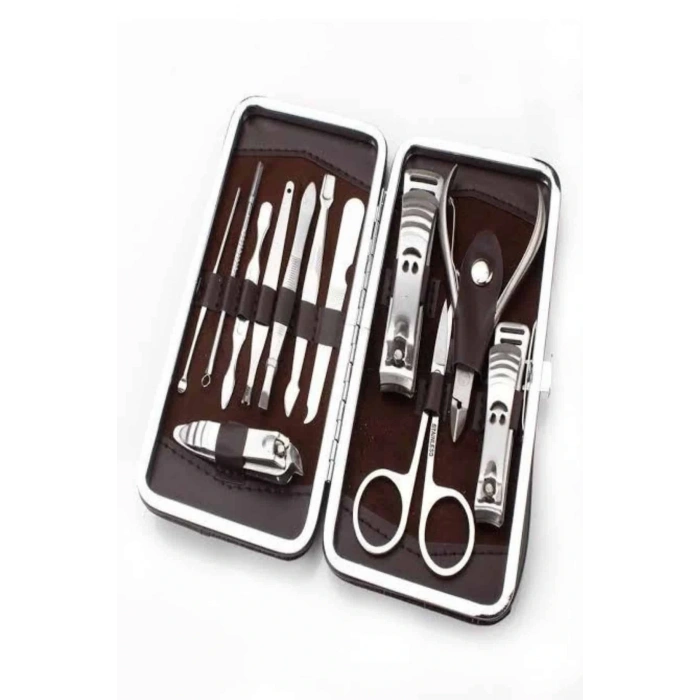 Tırnak Bakımı Tırnak Makası Profesyonel 12 Parça El Ayak Manikür Pedikür Seti