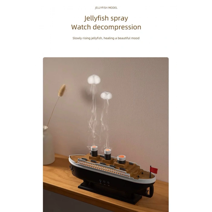 Titanic Aromaterapi Hava Nemlendirici Kuruluğu Önlemek Için Verimli Gemi Dizaynlı Difüzör