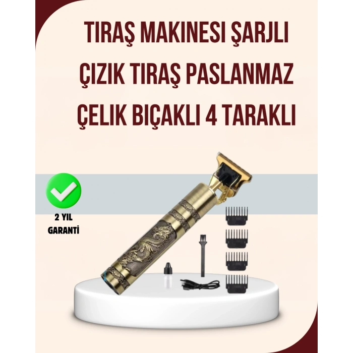 Titreşim Motorlu Erkek Saç ve Sakal Düzeltici