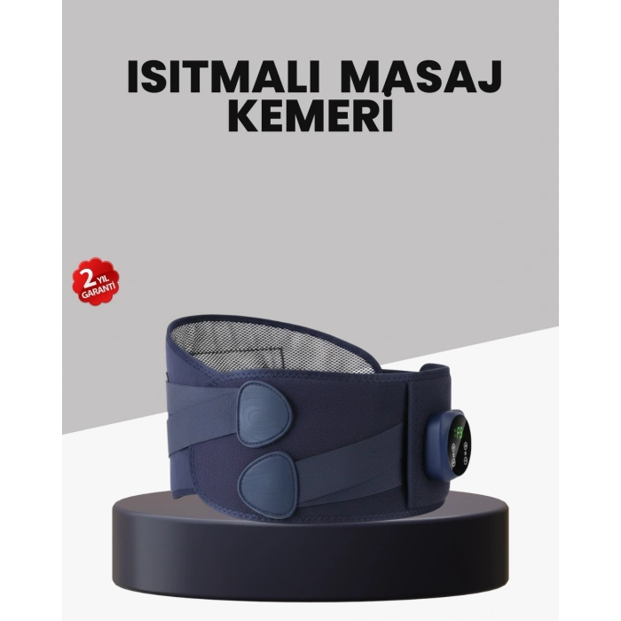 Titreşimli Masajlı Bel Kemeri Isıtmalı Destekli