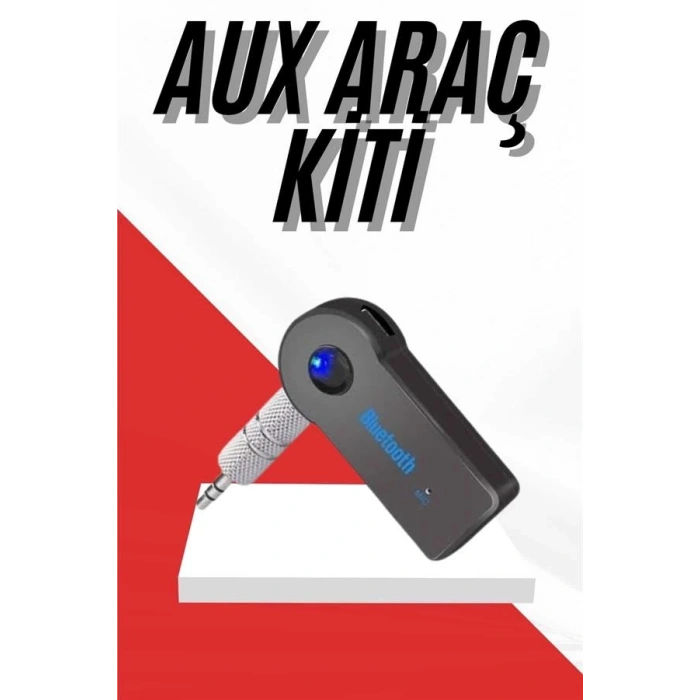 Tüm Cihazlara Uyumlu Bluetooth Aux Araç Kiti Siyah