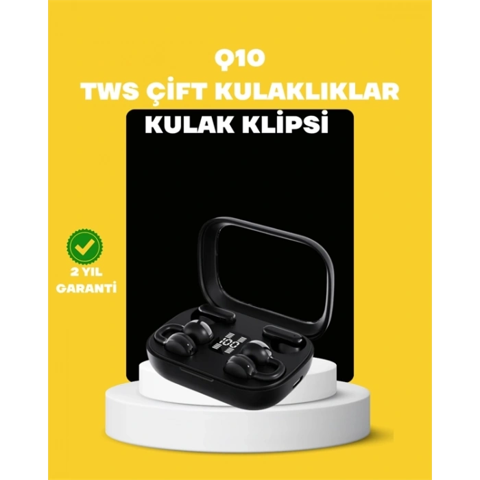 TWS Q10 Kablosuz Kulaklık – Şarj Kutulu, Yüksek Ses Kalitesi, Bluetooth 5.4