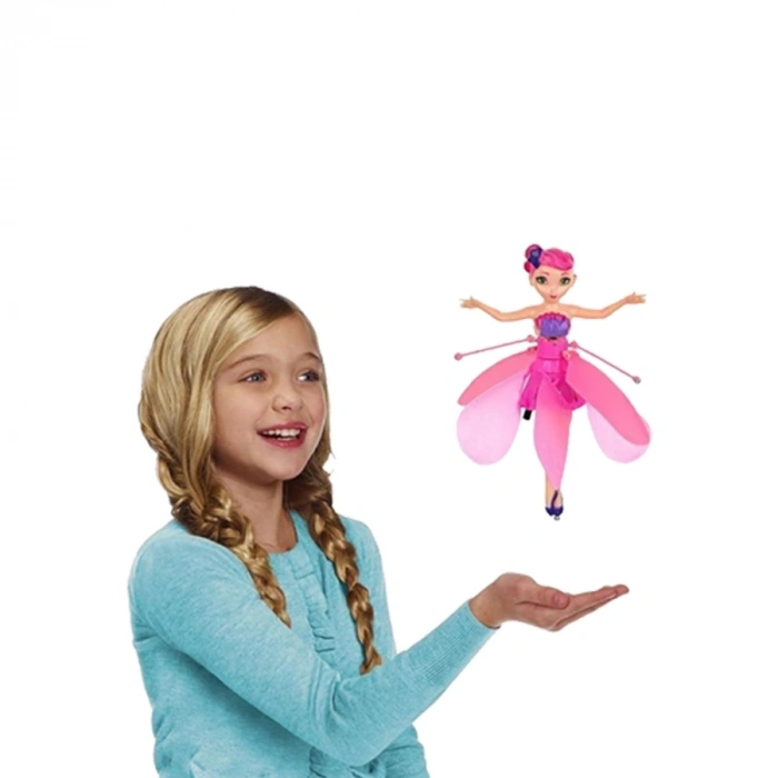 Uçan Peri Oyuncak Usb Kablolu ve Şarj Edilebilir Oyuncak Pembe Renkli