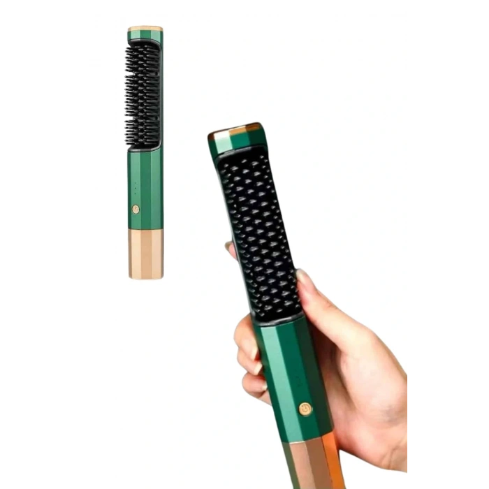 Üflemeli Saç Düzleştirici Fön Tarak Yüksek Isı Ayarlı İyon Özellikli