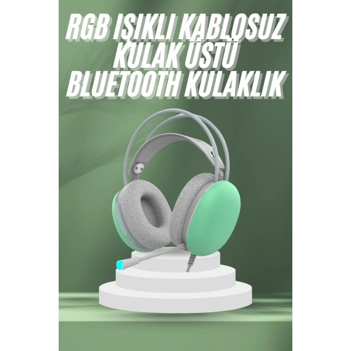 Unısex Yüksek Ses Kaliteli Yumuşak Kılıflı Kablosuz Kulak Üstü Bluetooth Kulaklık