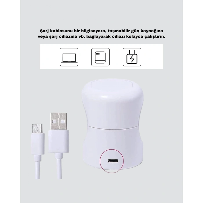 USB Bağlantılı Tırnak Kurutucu – Bilgisayar ve Powerbank ile Uyumlu