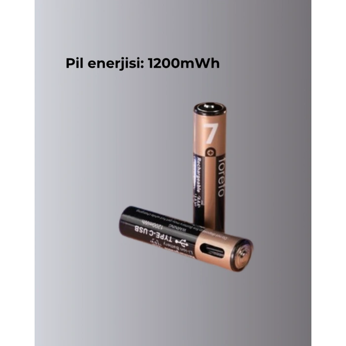 USB Type-C Şarjlı AAA Lityum Pil | 1.5V Sabit Voltaj, 1000+ Şarj Döngüsü ile Uzun Ömür
