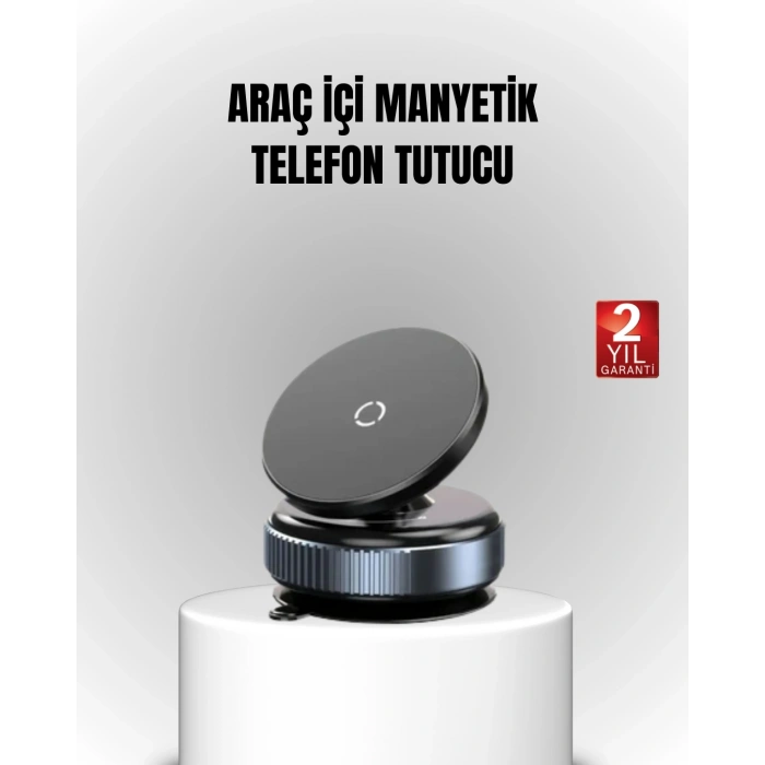 Vakum Adsorpsiyonlu Manyetik Telefon Tutucu Güçlü N52 360° Evrensel Uyumluluk