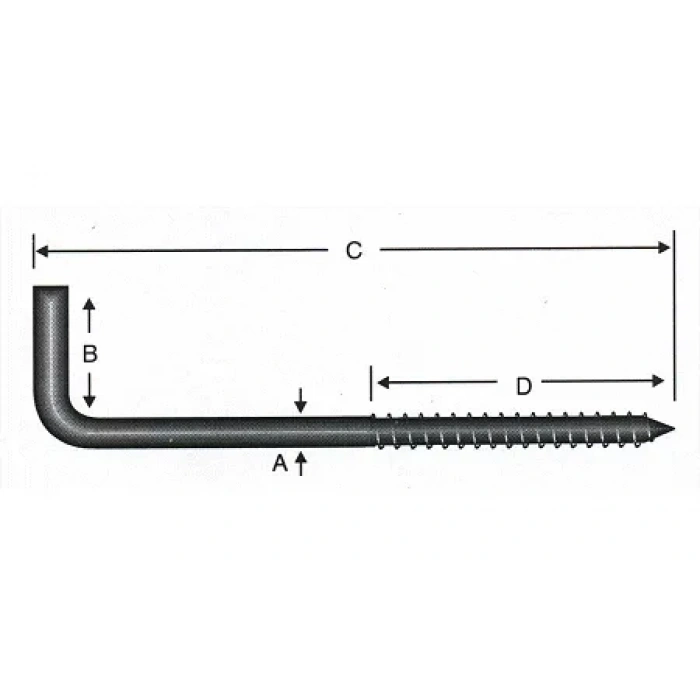Vidalı Korniş Çivi No:4 - 3,5x40 - 100 Adet