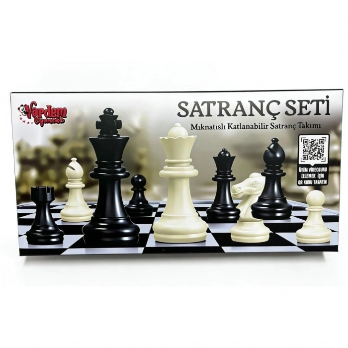 VRD10660 MIKNATISLI KATLANABİLİR SATRANÇ-VRD