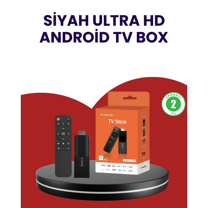 WiFi ve Bluetooth Destekli Android TV Dönüştürücü Stick