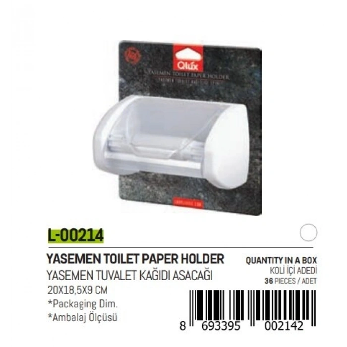 Yasemen Kapaklı Wc Kağıtlık Bx40