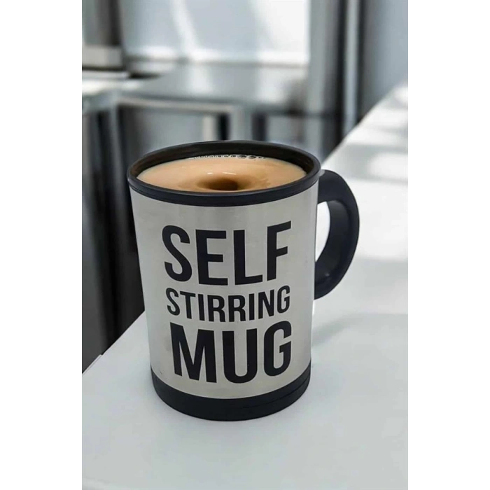 Yazılı Kupa Kendi Kendini Karıştıran Mikser Kupa Termos Bardak