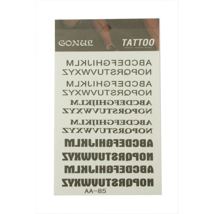 Yazılı Tattoo Dövme Sticker