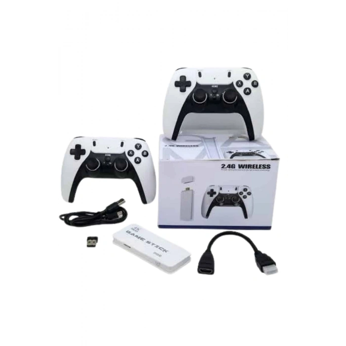 yeni nesil 3D 4K 2000 Oyunlu Game Stick Oyun Konsolu Çift Konsol