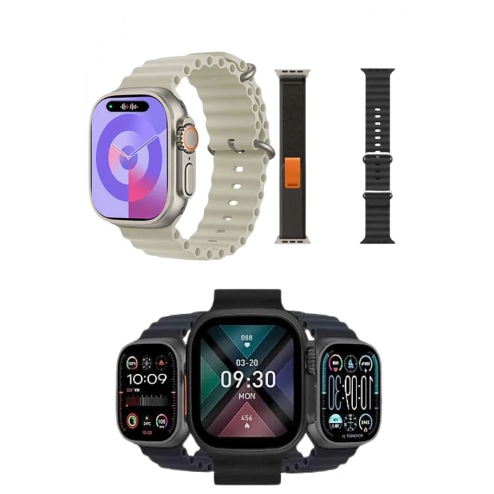 Yeni Nesil Akıllı Kol Saati Nabız Ölçer GPS Uyumlu 49 MM Kasa