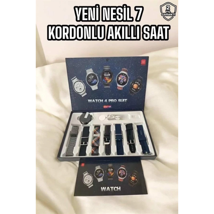 Yeni Nesil Akıllı Saat 2024 Model Uyku ve Sağlık Takibi Bluetooth Bağlantılı