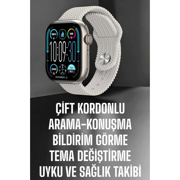 Yeni Nesil Akıllı Saat Arama Cevaplama GPS Takibi Adımsayar NFC Özelliği