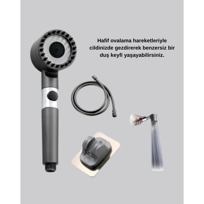 Yeni Nesil Masaj Uçlu Duş Başlığı – Cilt Rahatlatıcı ve Kas Gevşetici Spa Deneyimi
