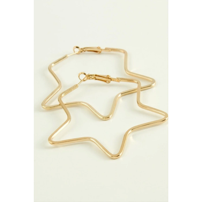Yıldız Halka Küpe 5,5 cm