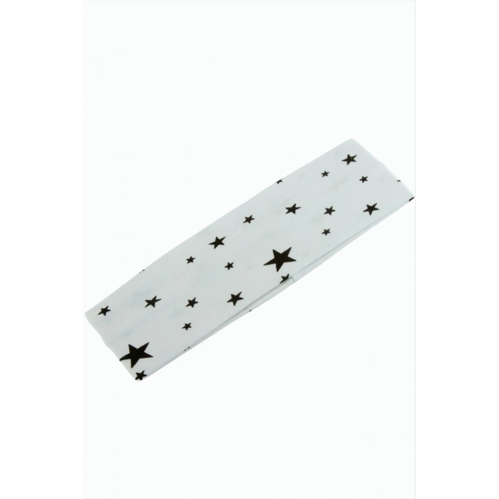 Yıldız Kalp Desenli Saç Bandı 6 cm