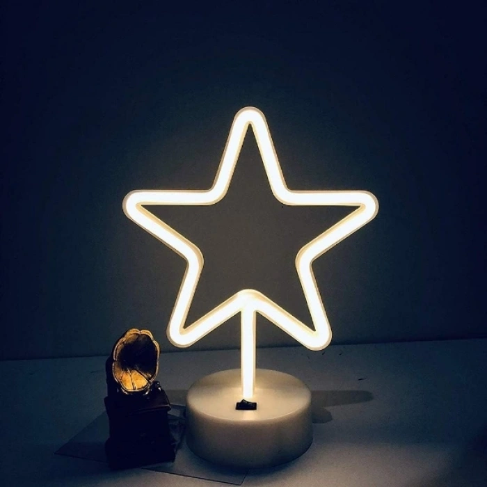 Yıldız Neon LED Lamba