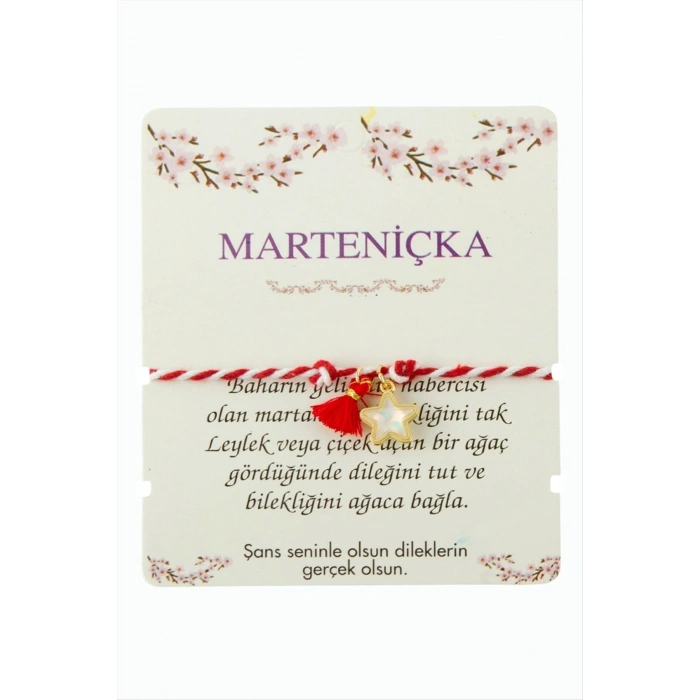Yıldız Püskül Marteniçka İp Bileklik