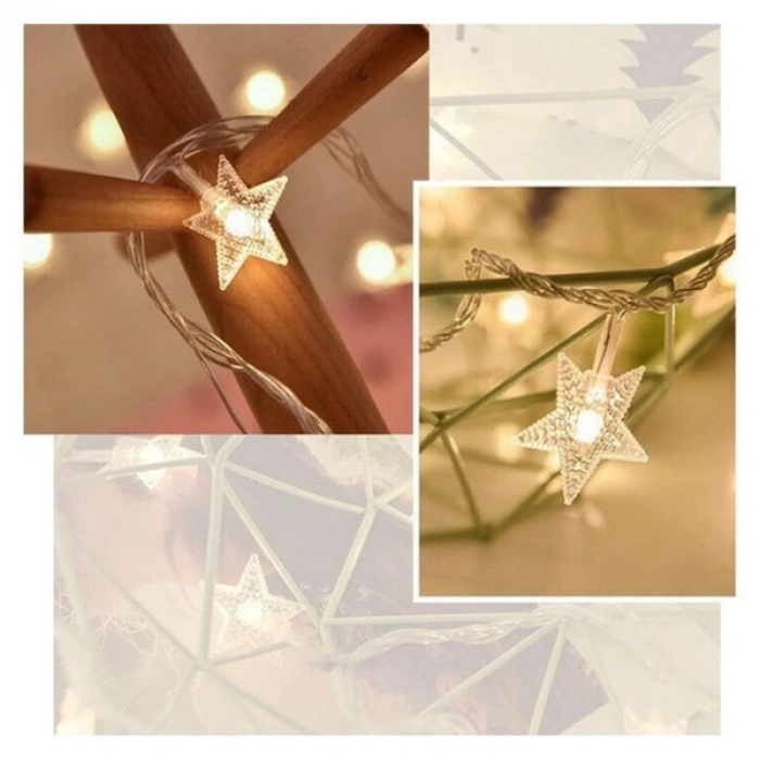 Yıldız Tasarımlı 20 LED USB Aydınlatma