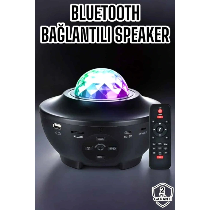 Yıldızlı gökyüzü Projektörü Uzaktan kumandalı Çocuklara Özel Şarjlı