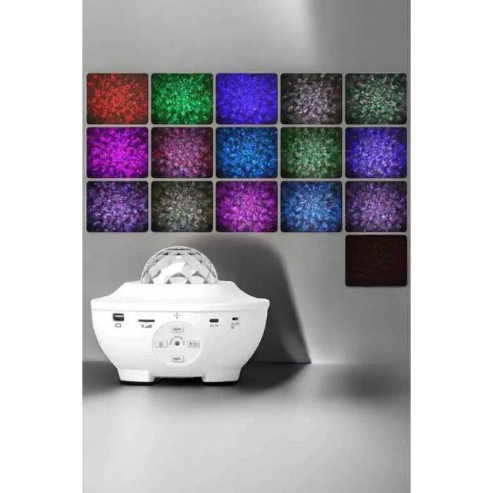 Yıldızlı gökyüzü Projektörü Uzaktan kumandalı Çocuklara Özel Şarjlı