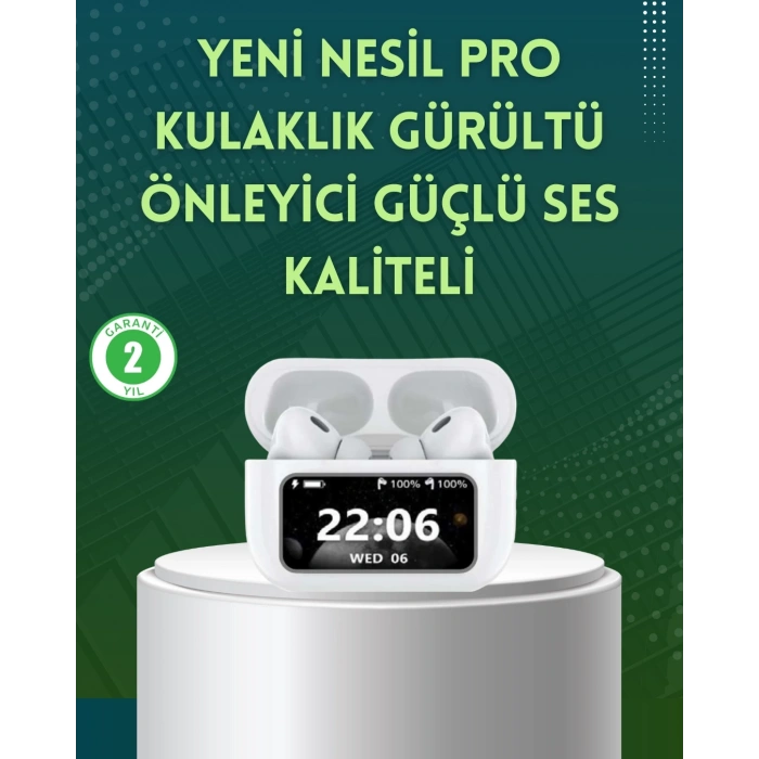 Yüksek Bass ve Güçlü Ses Özellikli Akıllı Bluetooth Kulaklık Dokunmatik Kontrol