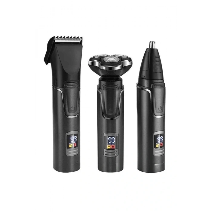 Yüksek Performanslı 3 Başlıklı Profesyonel Şarjlı Islak ve Kuru Kullanıma Uygun