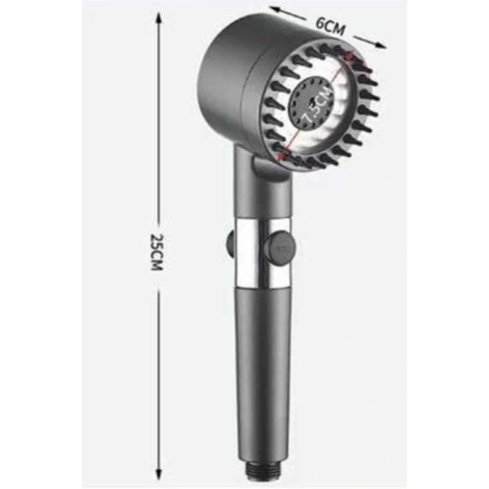 Yüksek Performanslı Masaj Etkili Su Tasarruflu Duş Başlığı Krom Kaplama Uzun Ömürlü