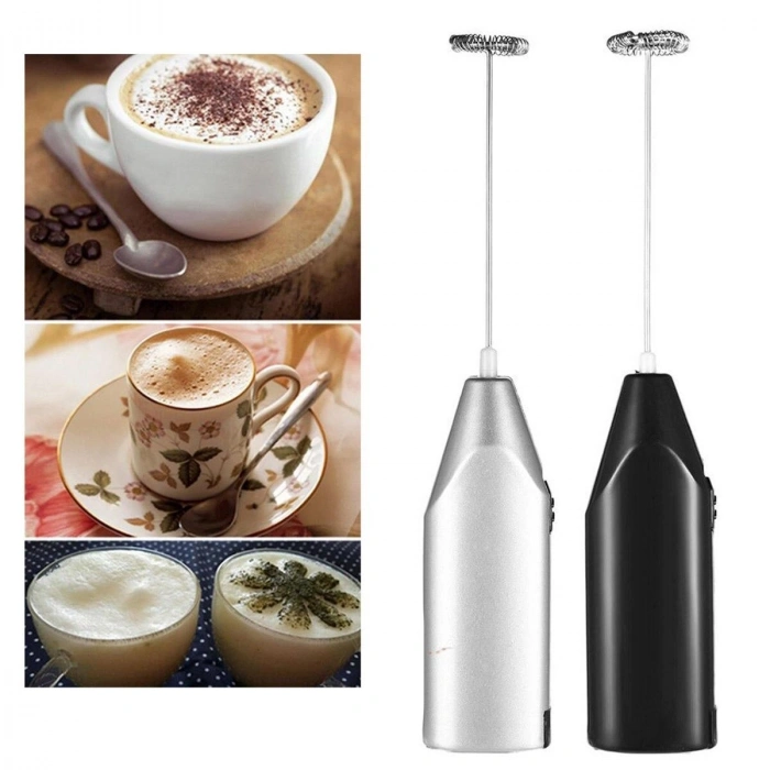 Yumurcak Shop® El Çırpıcısı Pilli Mini Portatif Mutfak Mikseri Köpürtme Aleti