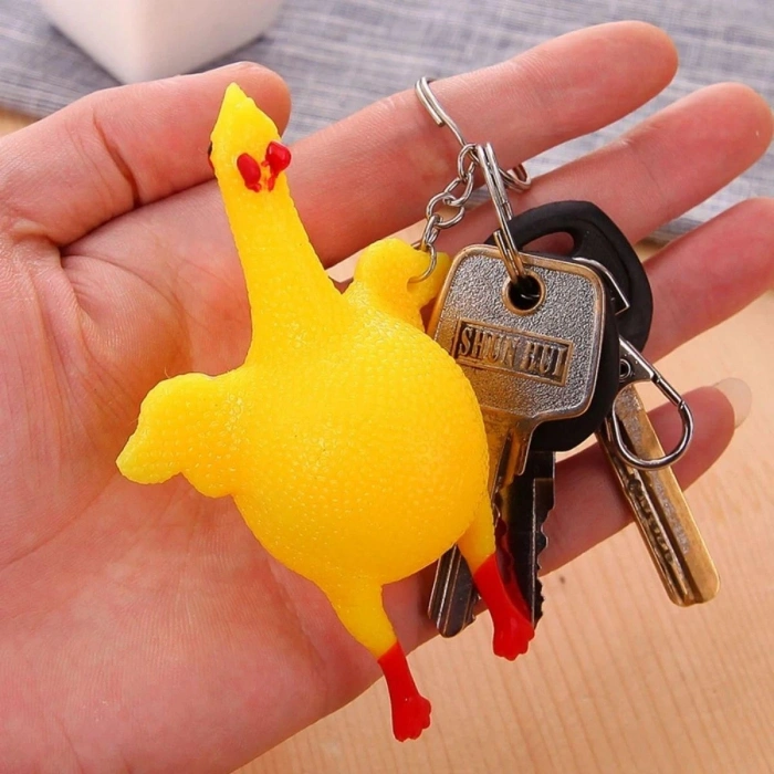 Yumurtlayan Eğlenceli Tavuk Anahtarlık (5047)